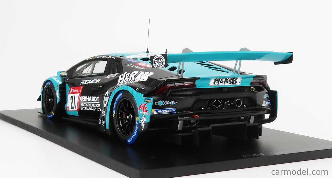 Buy online 18SG051 - Spark 1:18 SPARK Lamborghini Huracan Evo Gt3 Team Konrad Motorsport #21 24H Nurburgring 2020 A.Jefferies F.Perera M.Mapelli M.Di Martino Light Blue Black 18SG051 ( - Racing Cars