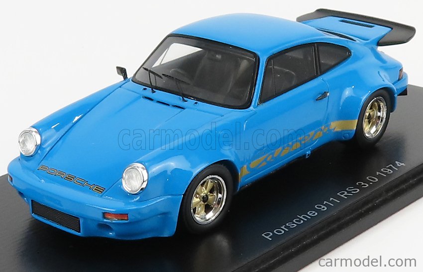 SPARK-MODEL S7640 Scale 1/43 | PORSCHE 911 RS  COUPE 1974 BLUE