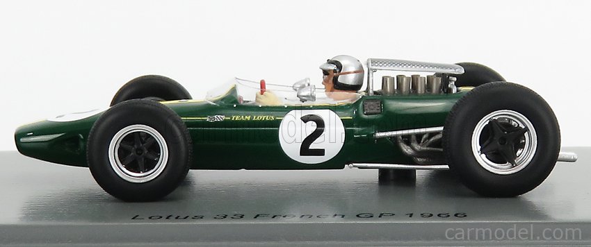 SPARK-MODEL S7294 Масштаб 1/43 | LOTUS F1 33 N 2 FRANCE GP 1966 P.RODRIGUEZ GREEN YELLOW SPARK-MODEL S7294 Масштаб 1/43 | LOTUS F1 33 N 2 FRANCE GP 1966 P.RODRIGUEZ GREEN YELLOW