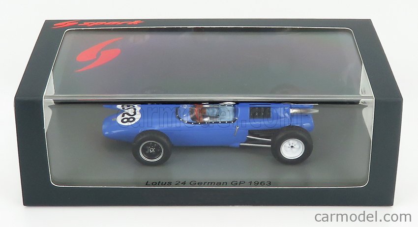 Miniature Spark 1/43 - Lotus 24 N°28 GP Allemagne 1963 - Bernard Collomb - Résine