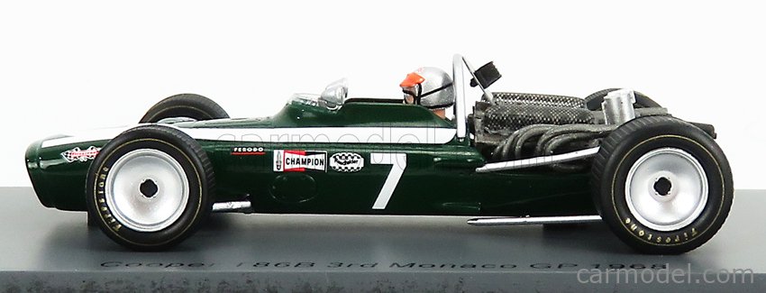 Cooper F1 T86B #7 3Rd Monaco Gp 1968 L.Bianchi Green SPARK 1:43 S6982 