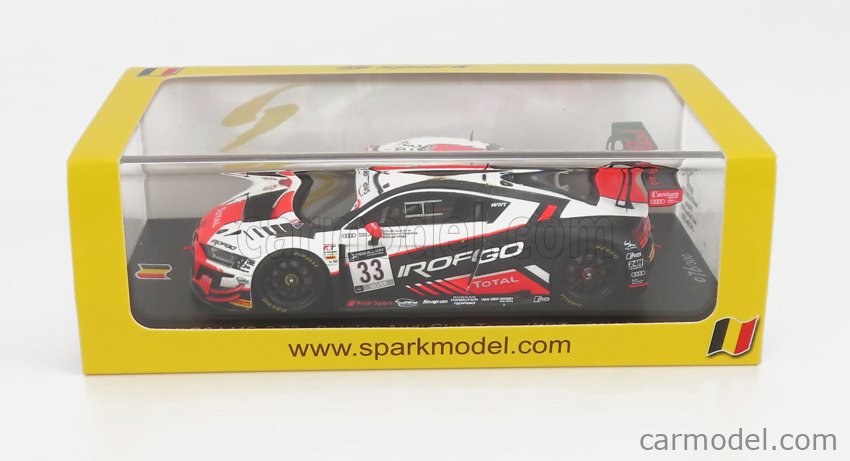 SPARK-MODEL SB393 Scale 1/43 | AUDI R8 LMS GT3 TEAM BELGIAN AUDI CLUB ...