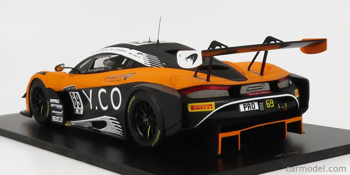 1/43 Spark McLaren 720S GT3 EVO No.159 Garage 59 24H Spa 2023 M. Kirchhöfer - B. Goethe - N. Kjaergaard Car Model