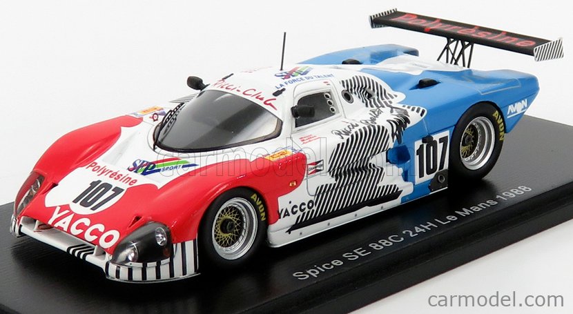 Miniature Spark 1/43 Spice Se89C #104 - 24H Le Mans 1989 - Pochauvin Roy S6803