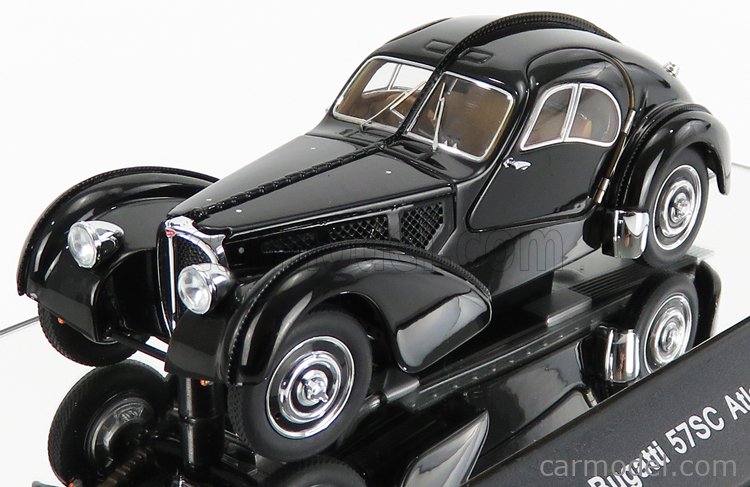 定番人気お得AUTO art 50946 1/43 ブガッティ タイプ57SC アトランティック 1938 （ブラック／ディスクホイール） 乗用車