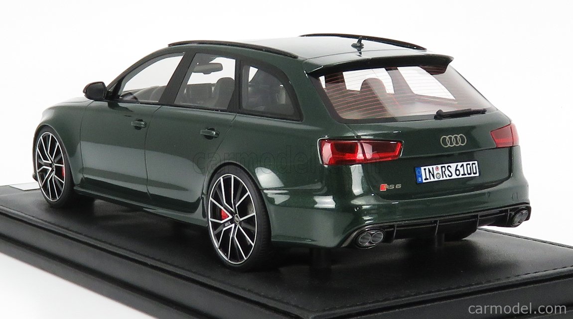 MOTORHELIX MH012VG Scale 1/18 | AUDI A6 RS6 AVANT 2017 DARK GREEN MET
