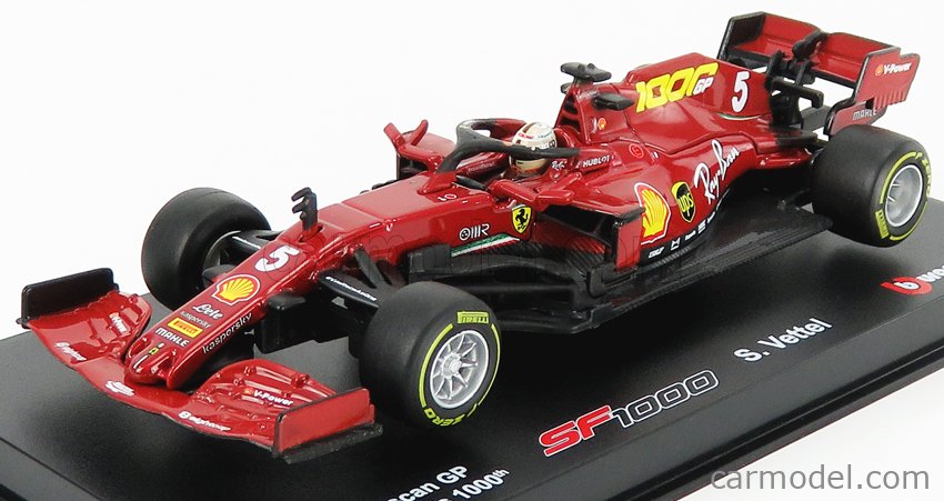 Ferrari F1 Sf1000 Toscana 1000Th Gp 2020 Vettel BURAGO 1:43 BU36823V-MUG-BOX43 M 