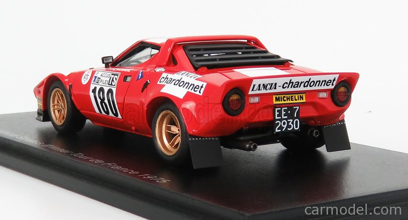 Coche miniatura Lancia Stratos Rallye 1/43 IXO Rallye HF No.4 le point B.Darnich