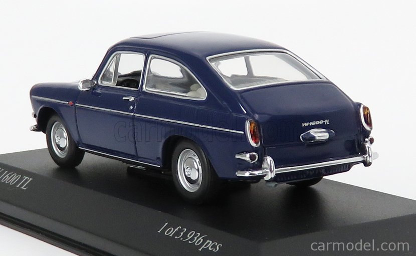 MINICHAMPS 430055320 Scale 1/43 | VOLKSWAGEN 1600TL FASTBACK 1966 BLUE