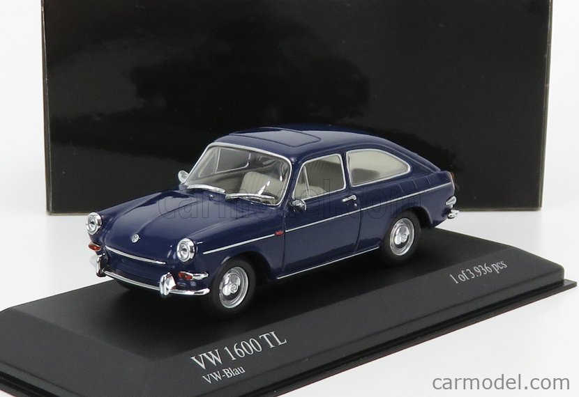 MINICHAMPS 430055320 Scale 1/43 | VOLKSWAGEN 1600TL FASTBACK 1966 BLUE