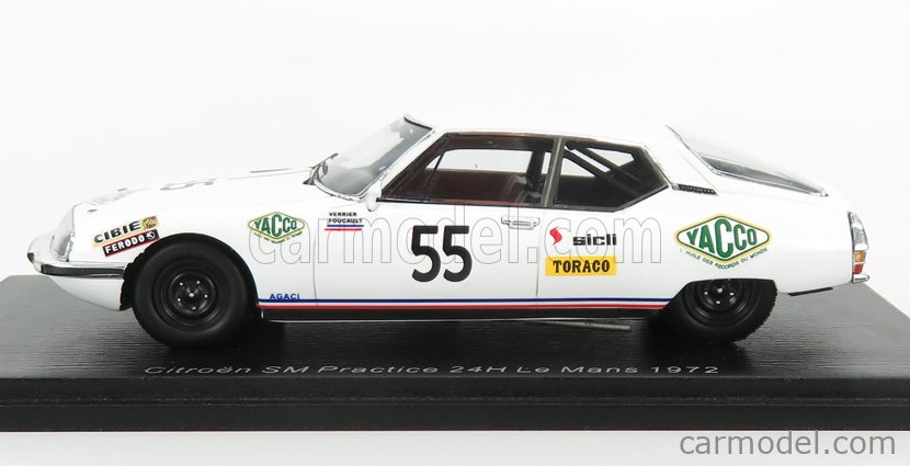 Spark 1/43 S7999 Citroen SM #55 Practice le Mans 1972 | Achetez sur
