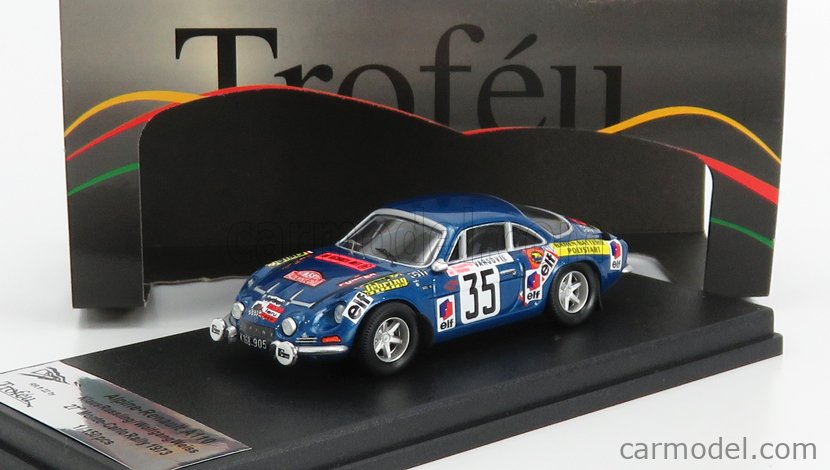 Alpine A110 Monte-Carlo 1973 – Miniature Trofeu 1/43 – Neuf En Boîte
