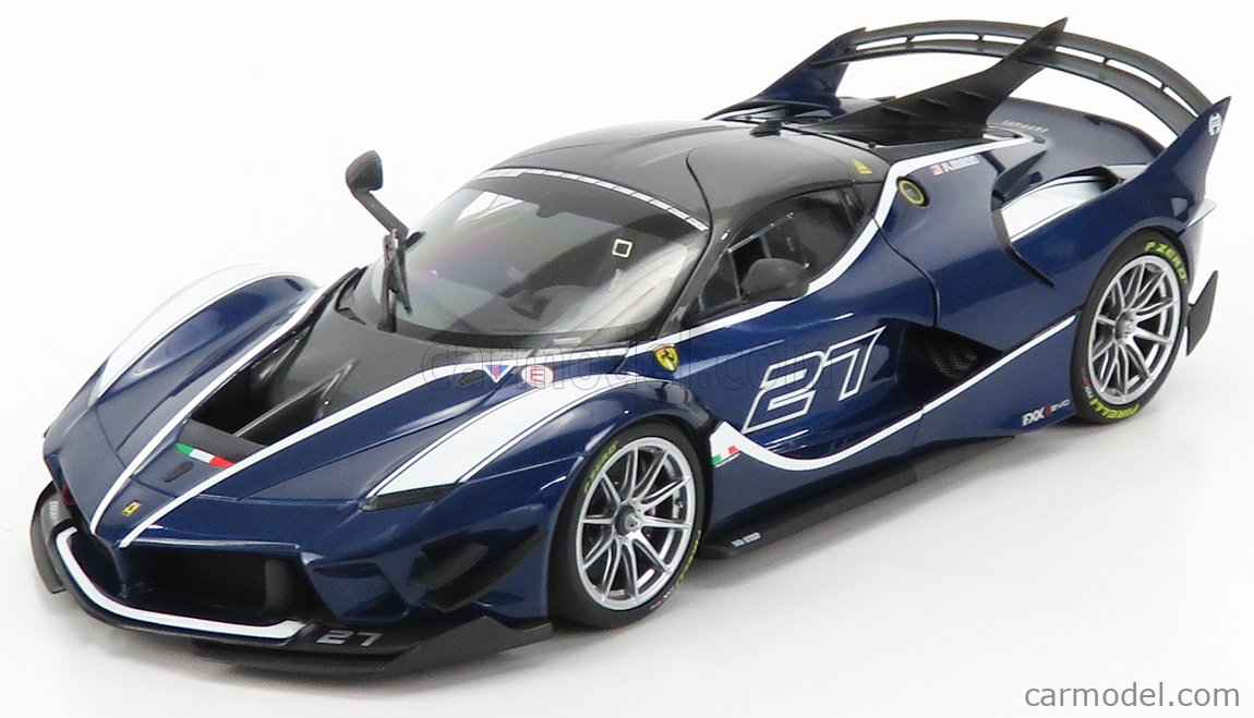 r Models r1284die Scale 1 18 Ferrari Fxx K Evo N 27 18 Blue Tour De France