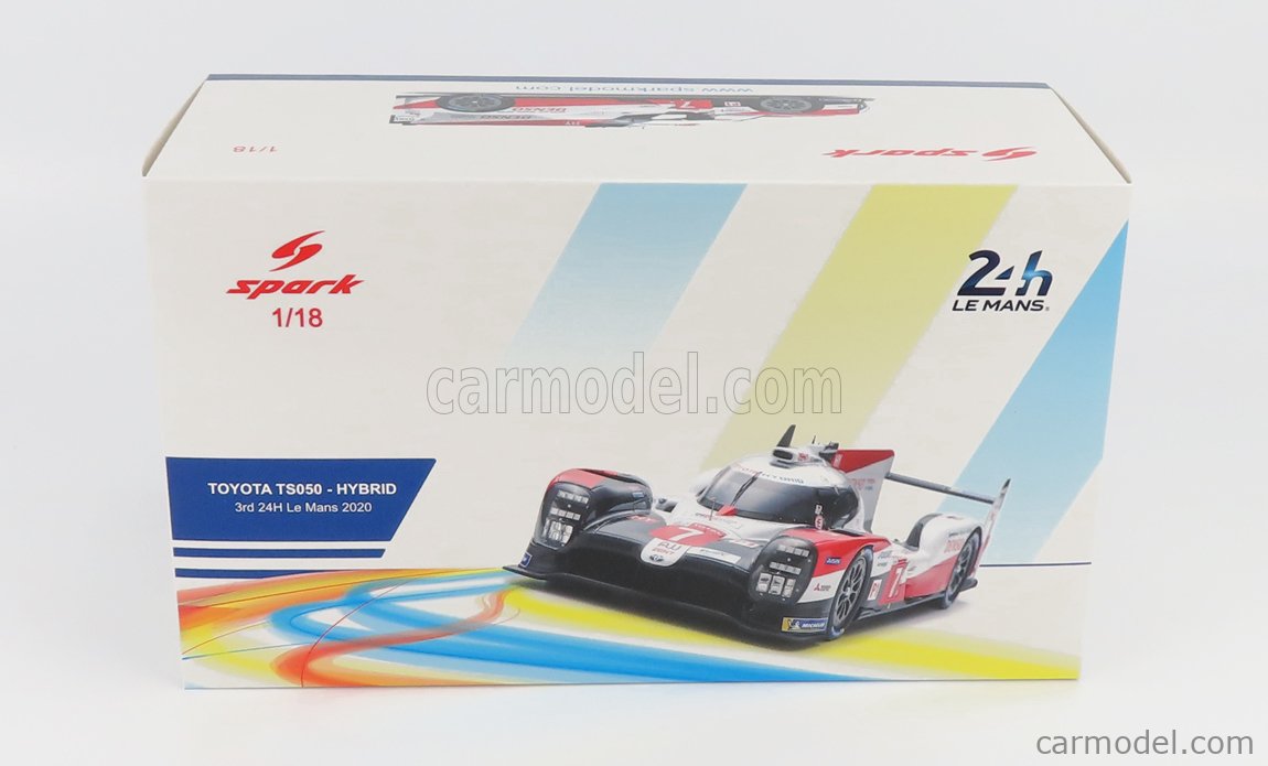 Miniature Spark Toyota TS050 Hybrid N°7 – 24h Le Mans – 1/18 – Résine (Neuf, Prévente)