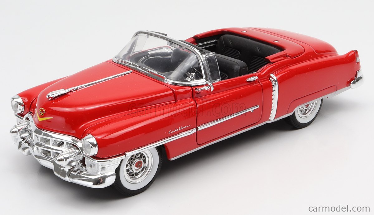 Anson 1/18 Cadillac Eldorado 1953 Bordeaux Cabriolet - Miniature De Collection