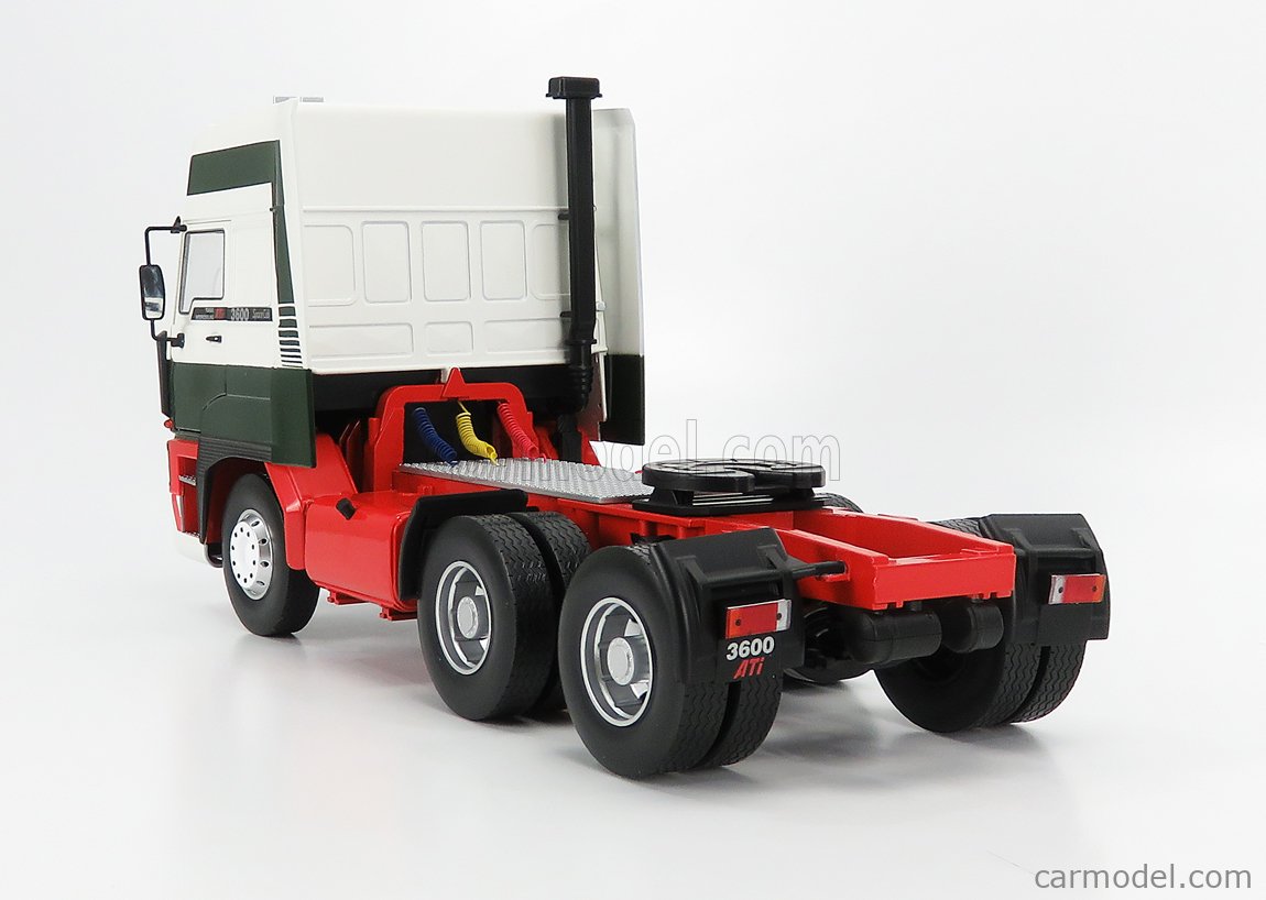 ROAD-KINGS RK180092 Masstab: 1/18  DAF 3600 SPACE CAB TRACTOR TRUCK 3-ASSI 1986 WHITE GREEN RED