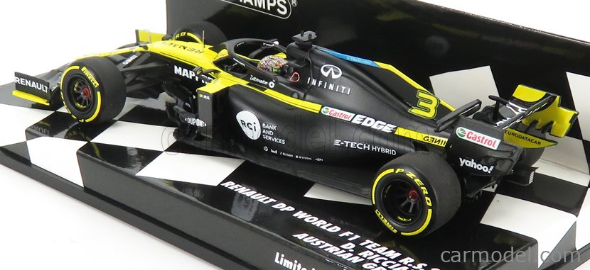 Voiture Miniature F1 Renault RS20 - Ricciardo GP D'Autriche 2020 - Minichamps 1/43