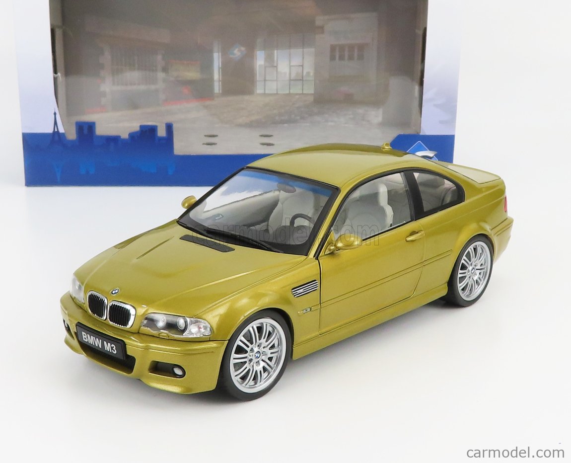 SOLIDO 1806501 Scale 1/18  BMW 3-SERIES M3 CSL (E46) COUPE 2003 YELLOW MET