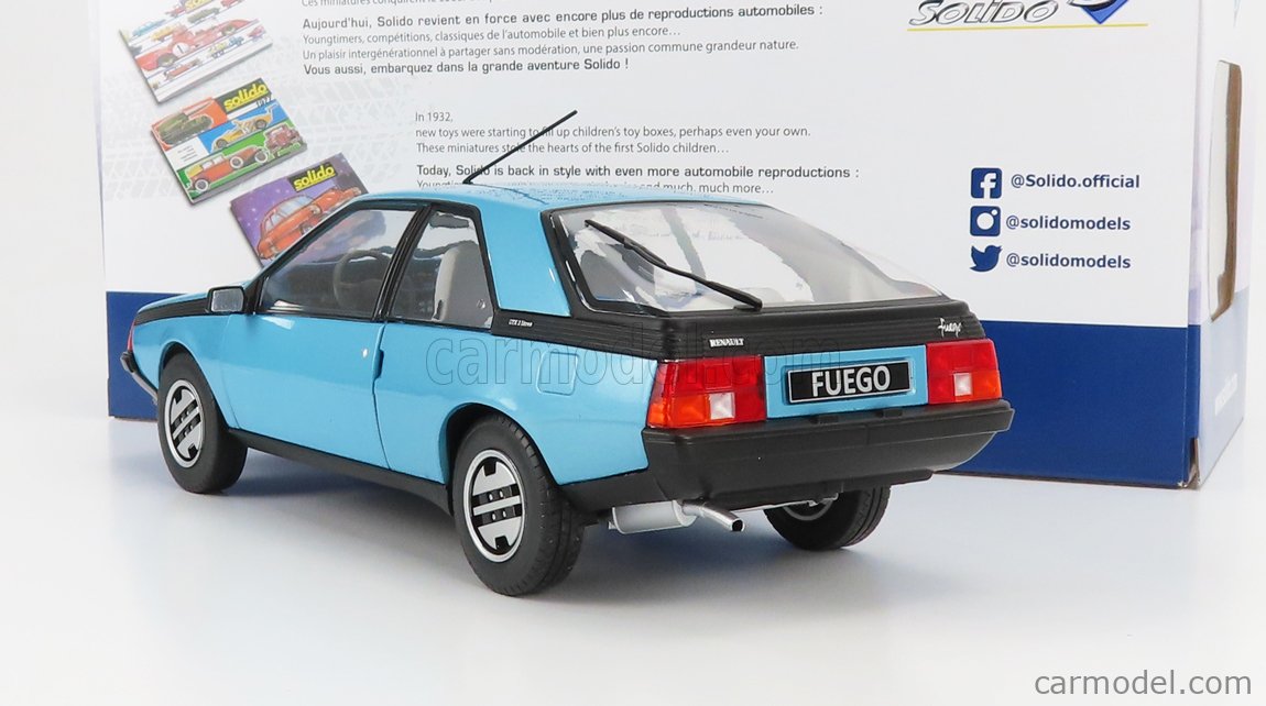 Renault Fuego GTS 1980 Blue 1/18 S1806402 SOLIDO