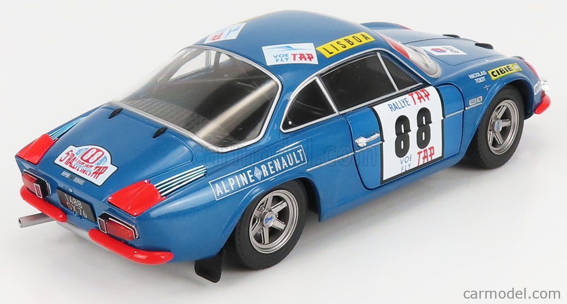 RENAULT - ALPINE A110 1600S N 88 WINNER RALLY PORTUGAL 1971 JEAN P.NICOLAS  - J.TODT