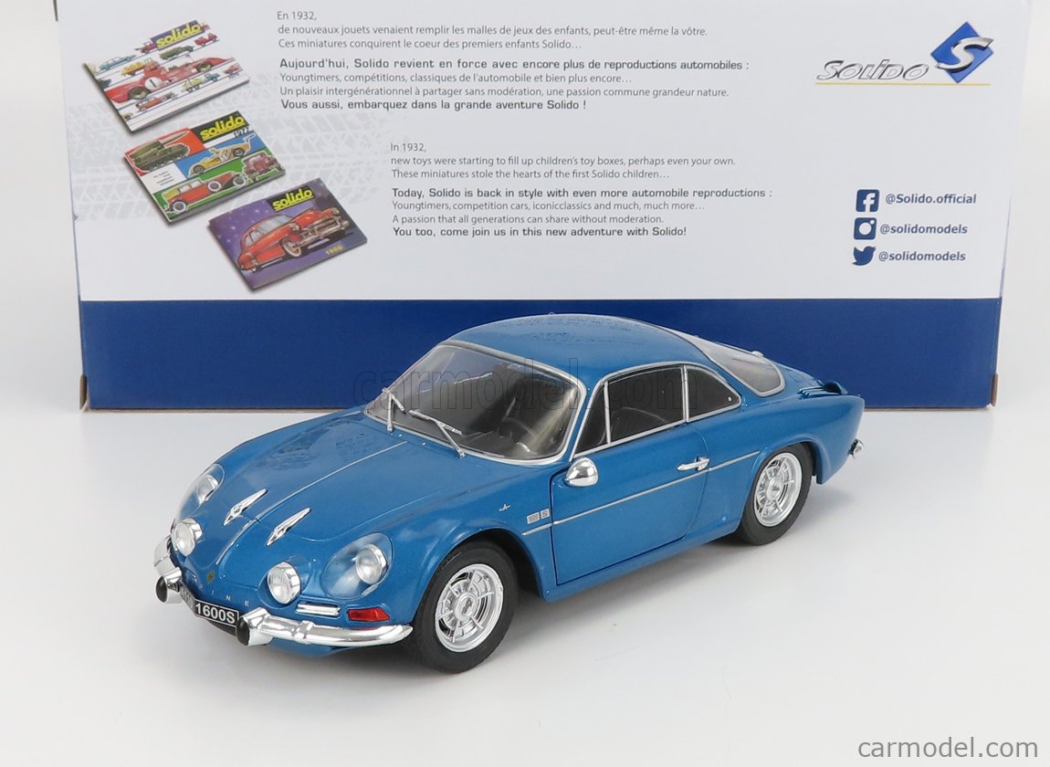 Solido - Alpine A110 1600S - 1969-1/18th Blue