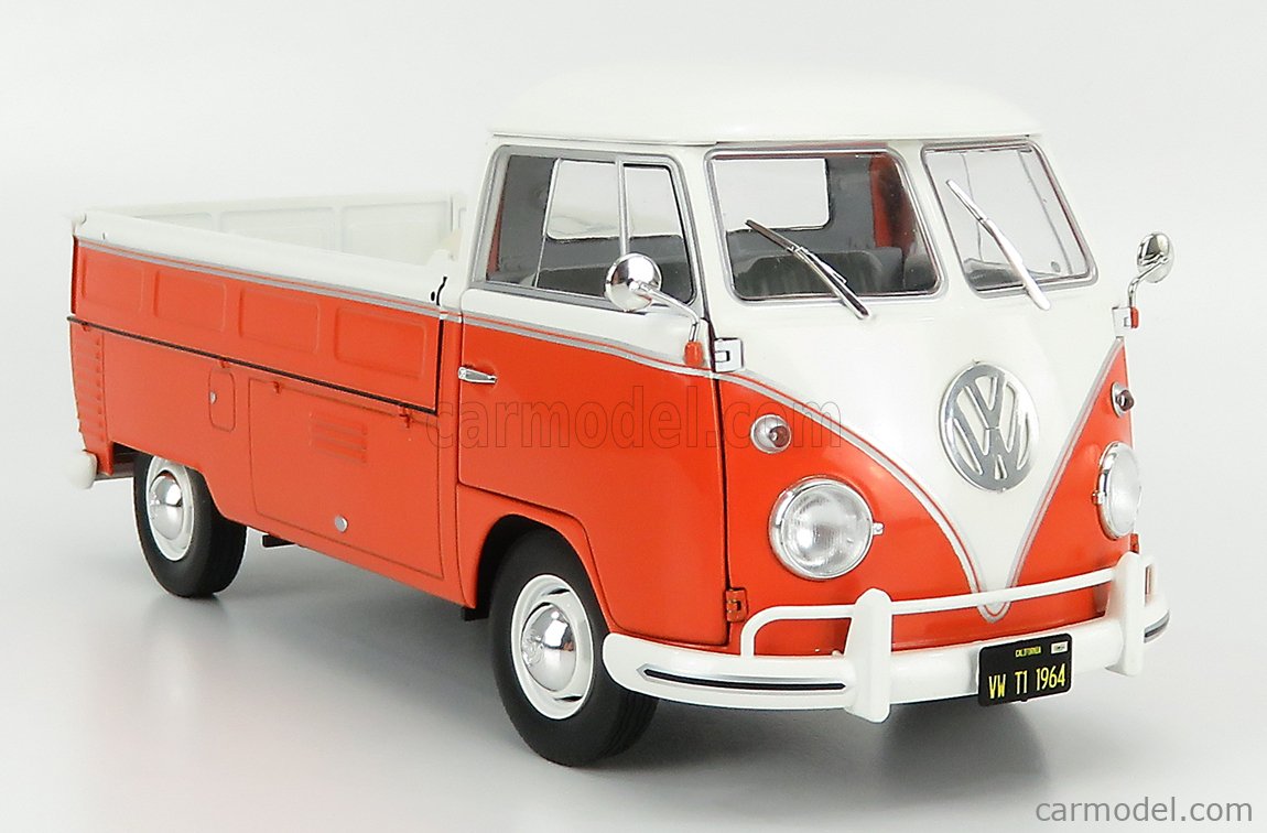 Solido 1:18 Volkswagen VW T1 Pick-Up 1950 orange / white S1806701 model car  S1806701 421187800 3663506010903