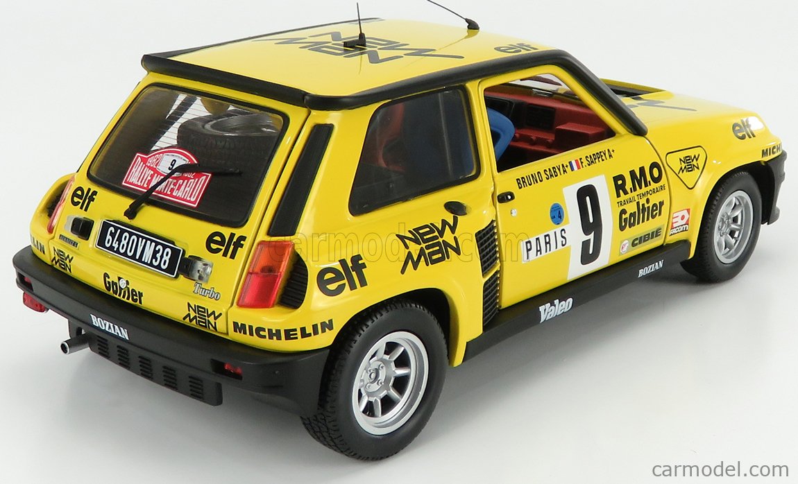 Renault 5 Turbo Diecast Rally Coche Monte Carlo Nuevo Hombre B Saby 1:18  Solido 1801311 Coches de carreras de automodelismo y aeromodelismo MA6305445