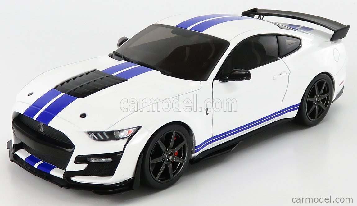 Solido 1805904 Scale 1 18 Ford Usa Mustang Shelby Gt500 Coupe 2020 White Blue