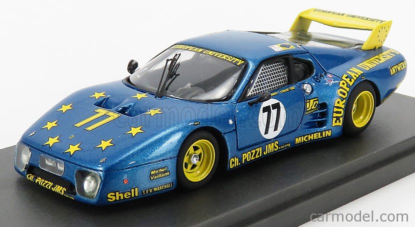 ミニカー Ferrari512BB/LM #77 Ch. Pozzi JMS Racing REMEMBER 141756 Escala 1/43 | FERRARI 512BB LM TEAM CHARLES