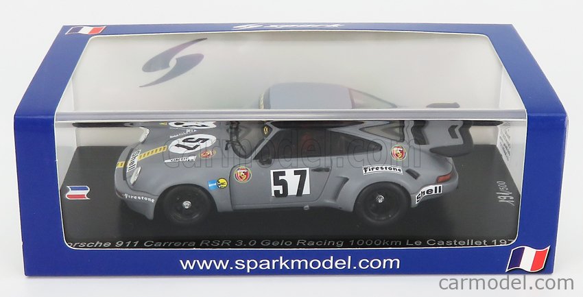 1:43 Spark sf192 Porsche 911 carrera rsr 3,0 1000km le castellet 1974 #57 