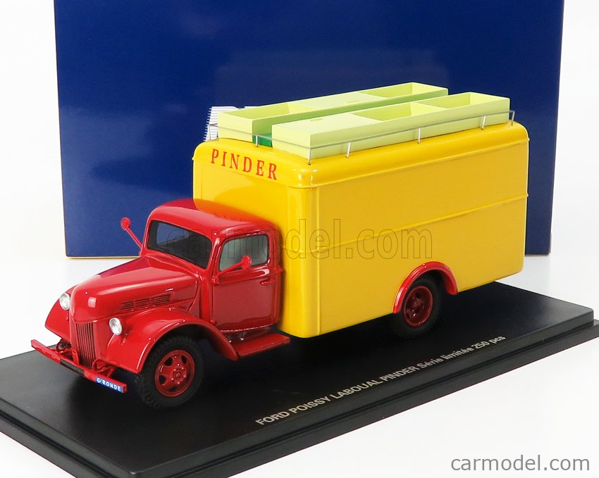 Miniature Camionnette PEUGEOT J7 du Cirque PINDER Série Limitée 200 Ex 1/43 PERFEX