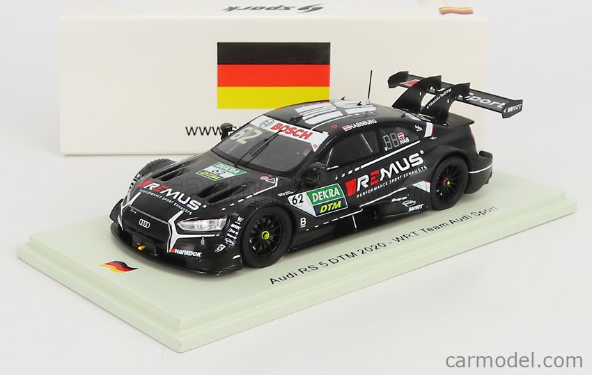 SPARK-MODEL SG658 Scale 1/43 | AUDI A5 RS5 TEAM AUDI SPORT WRT N 62 SEASON DTM  2020 F.HABSBURG BLACK