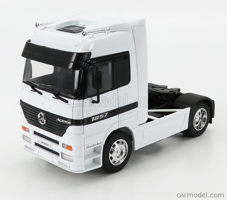 WELLY WE32280SW Масштаб 1/32 | MERCEDES BENZ ACTROS 1857 TRACTOR TRUCK  2-ASSI 1998 WHITE