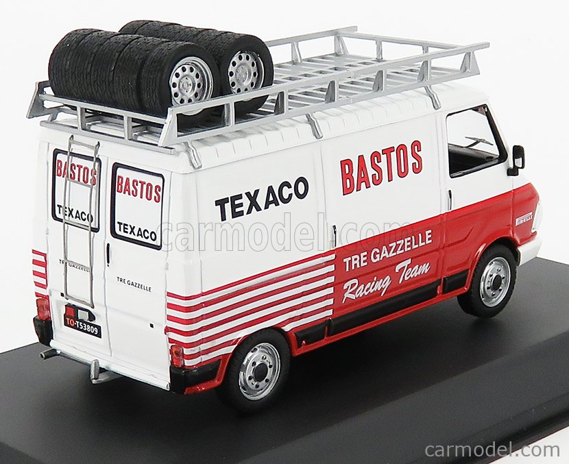 Modèle Réduit 1/43 : Véhicule D'Assistance Rallye FIAT 242 TEAM TRE GAZZELLE - En Boîte D'origine - TBE