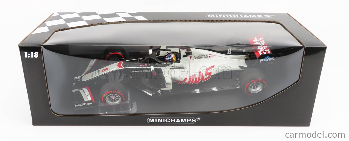 Voiture F1 HAAS VF-20 - Romain Grosjean - Lancement 2020 - Échelle 1/43 - Minichamps - Neuf - Collection