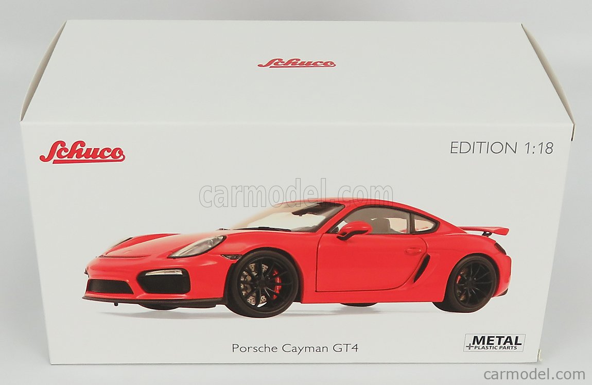 981 Porsche Cayman GT4 Indischrot Schuco 1:18 450040300 