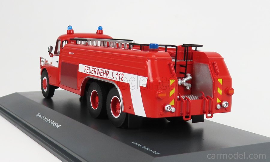 SCHUCO 450284900 Scale 1/43 | TATRA T138 TANKER TRUCK FEUERWEHR 3-ASSI ...