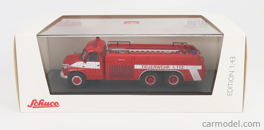 SCHUCO 450284900 Scale 1/43 | TATRA T138 TANKER TRUCK FEUERWEHR 3-ASSI ...