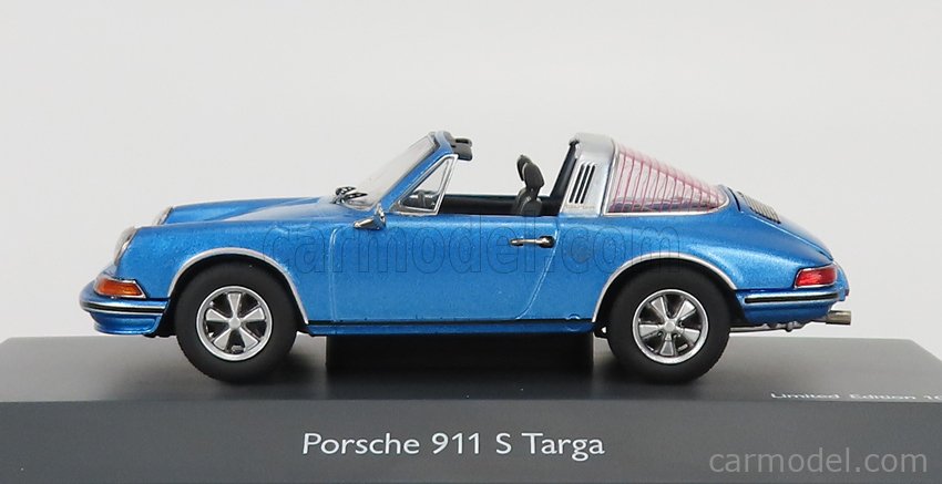 SCHUCO 450367700 Scala 1/43  PORSCHE 911 TARGA 1967 BLUE MET