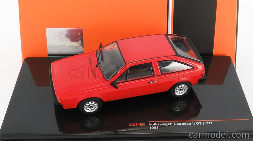 Miniature VOLKSWAGEN Scirocco 2 GT GTI 1981 IXO 1/43 CLC 349n Red for sale online 