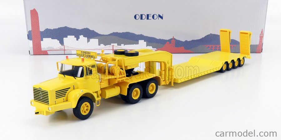 ODEON ODEON064 Scale 1/43 | BERLIET TBO15 M3 TRUCK WITH LOW LOADER 