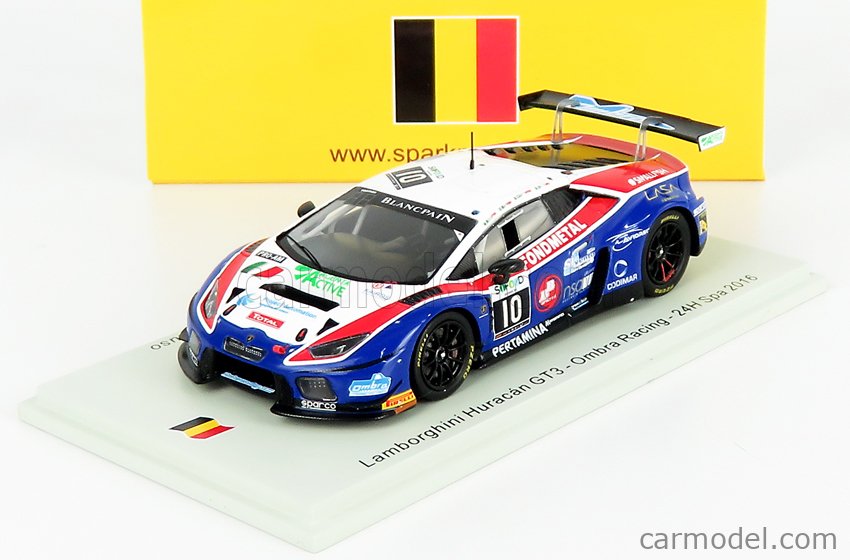 SPARK SB284 1/43 Lamborghini Hurac ? N GT3 NO.10 Ombra Course 24H Spa