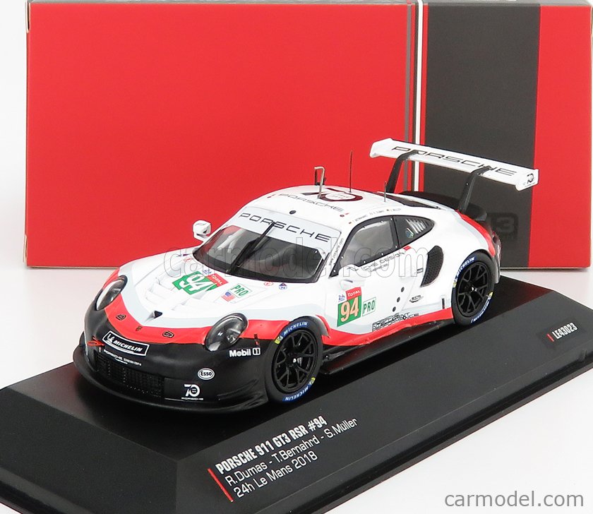 Porsche 911 GT3 RSR type 991 24h du Mans N° 93 2018 1/43 IXO Models LE43022 
