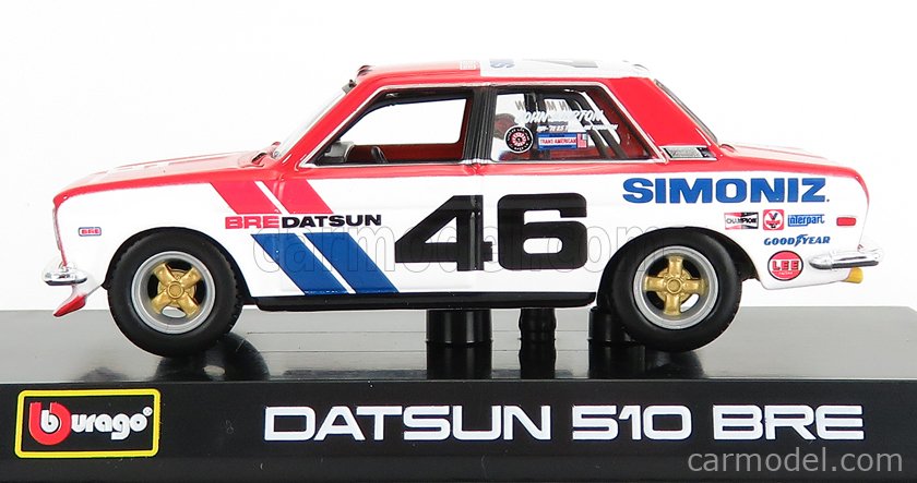 BURAGO 18-38047 Scale 1/43 | DATSUN 510 BROCK RACING N 46 TOKYO
