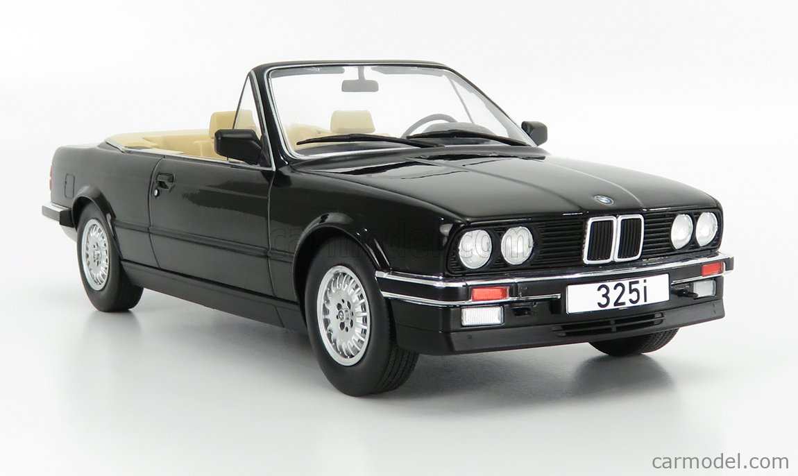 MCG MCG18153 Scale 1/18 BMW 3SERIES 325i (E30) CABRIOLET OPEN 1985 BLACK