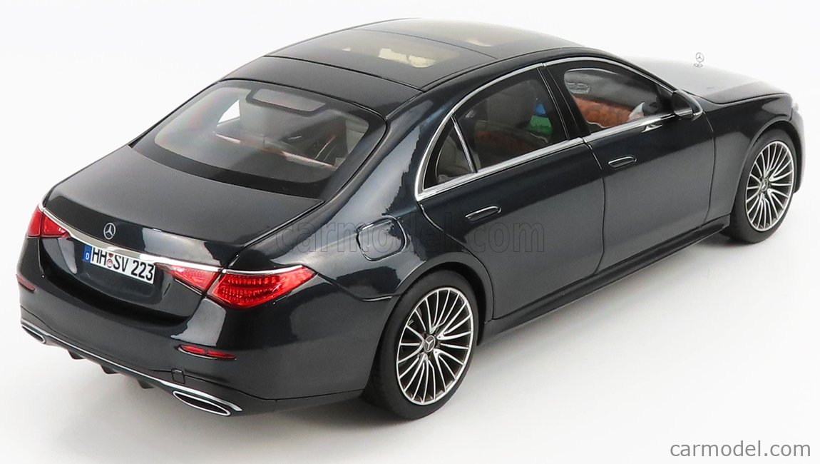 NOREV 183800 Scale 1/18  MERCEDES BENZ S-CLASS AMG LINE 2021 ANTHRACITE  BLUE MET