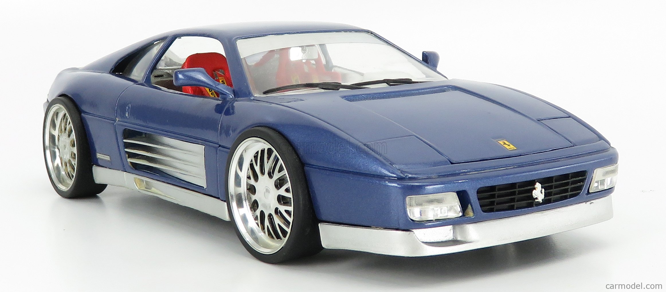 BURAGO CODE3 Scale 1/18 | FERRARI 348TB TUNING 1989 BLUE MET SILVER