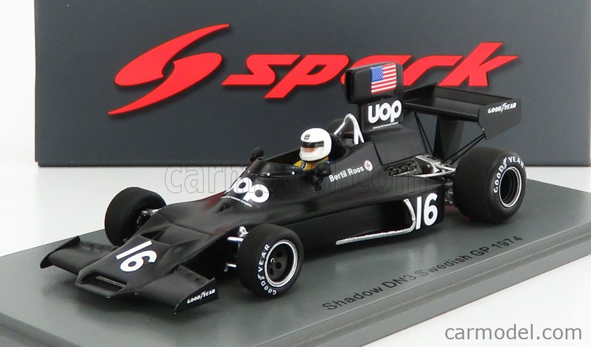 SPARK-MODEL S3843 Scale 1/43 | SHADOW F1 DN3 N 16 SWEDEN GP