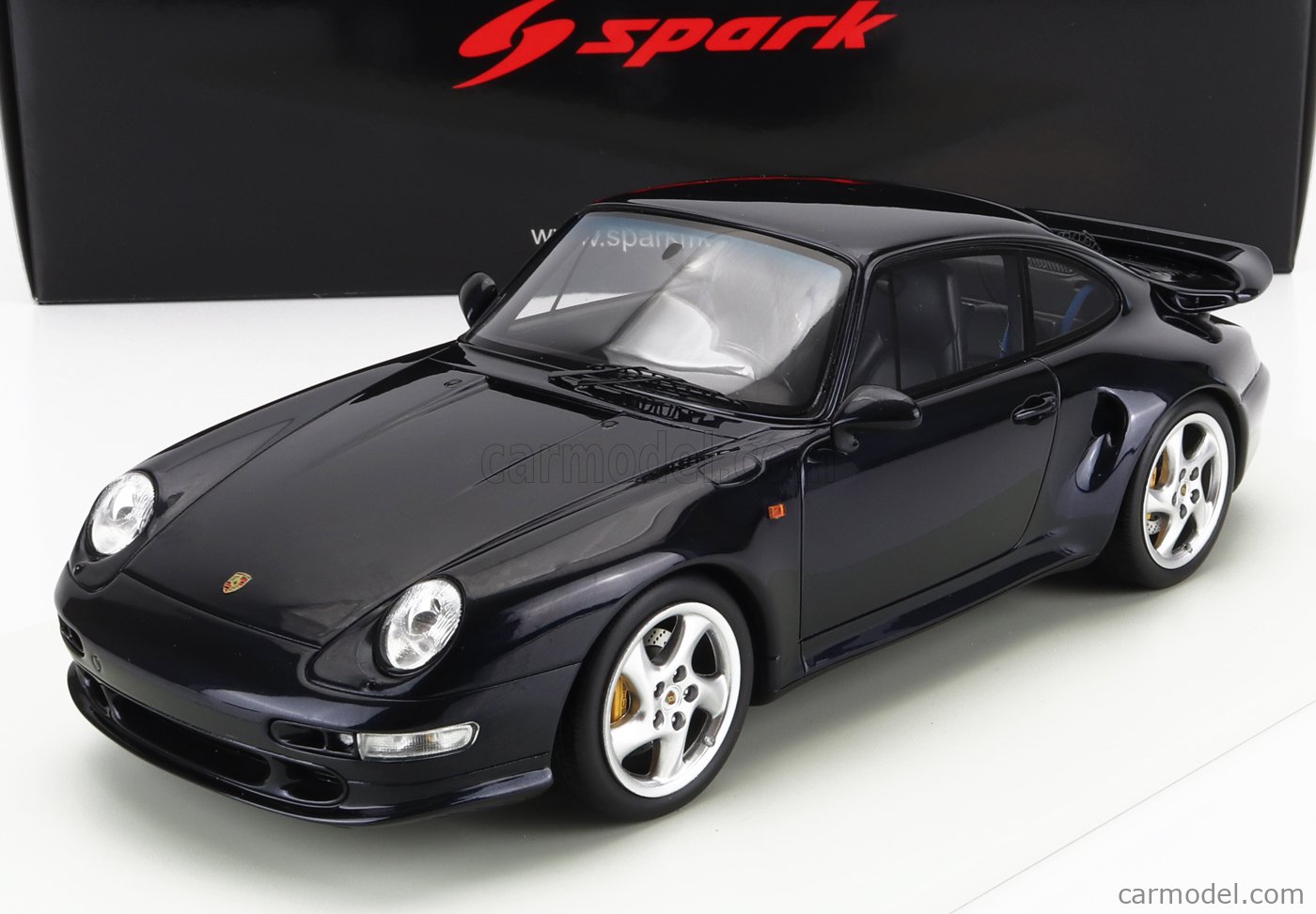 1/18 ポルシェ 911 ターボ S 993 ブラック GTスピリット Porsche 911 