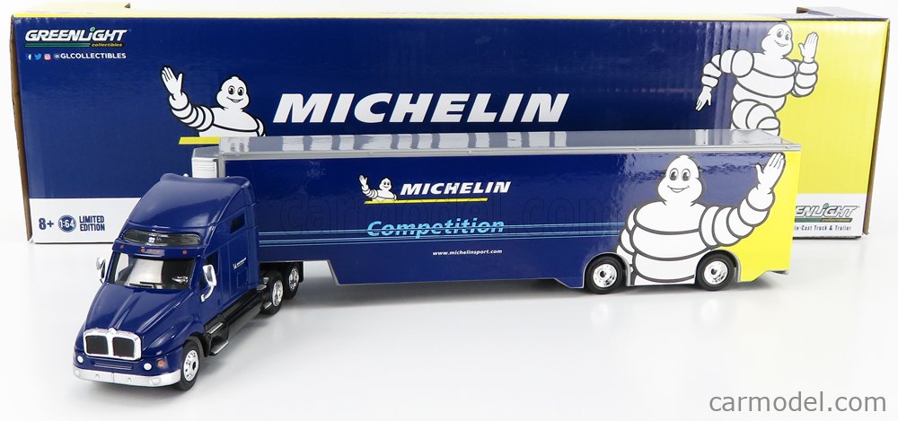 Greenlight 1/64 Michelin Sport Competition Transporter Kenworth Semi 30056 